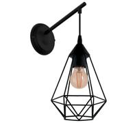 EGLO Tarbes Geometric Wall Light - Black | TJ Hughes