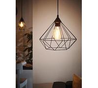Eglo Tarbes Black Geometric Pendant Black