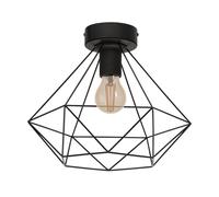 EGLO Tarbes Ceiling Light Geometric - Black | TJ Hughes