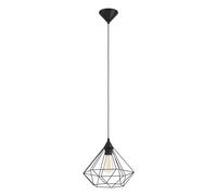 EGLO Tarbes Geometric Pendant Light - Black | TJ Hughes