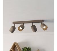 EGLO Tilston ceiling spotlight, beige, length 58 cm, 4-bulb, steel