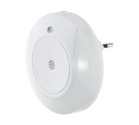 EGLO Tineo LED Socket Lamp with Night Light Function, Day & Night Sensor and Acoustic Sensor, Plastic Plug Light in White, LED Plug Lamp Warm White