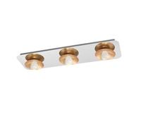 Eglo Torano Ceiling Light Steel 5.4 W, Chrome, Gold