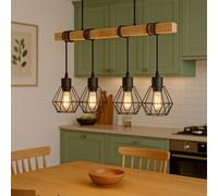 Eglo Pendant Lighting Townshend 5, 4-lamp Vintage Ceiling Light Fitting