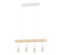 Eglo 4 Set Pendant E27 White Oak Effect Townshend (21)