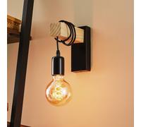 Eglo Industrial Wall Lamp With Exposed Lightbulb