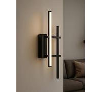 Eglo Trepiliano Modern LED Linear Wall Light - Black
