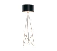 EGLO Tripod floor lamp Camporale, Living Room Lamp with Fabric Shade