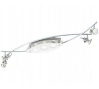 Eglo TUKON Chrome & Matt Nickel LED 7 Bulb Ceiling Spotlight Bar GU10 Adjustabe