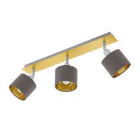 EGLO Valbiano ceiling lamp cappuccino and gold, 3-bulb