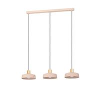 Eglo Valdiola Sandy Pink 3-Light Pendant in Beige EGLO Beige