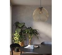 Venezuela Gold Steel Pendant Light EGLO Black One Size