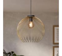 EGLO VENEZUELA pendant light, gold/black, Ø 40 cm, metal, E27