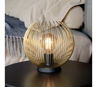EGLO Venezuela table lamp, lampshade made of golden rods