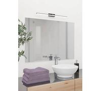 Eglo LED Wall Light Verdello, Hallway and Bathroom Mirror lamp, Lighting Fixture Made of Plastic in Black, White and Brass Finish, Warm White, Cool White, IP44