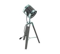 Eglo Walesby Modern Wooden & Chrome Table Lamp 65Cm Indoor Decorative Light, E27 Socket