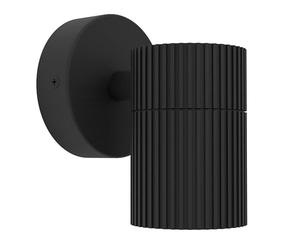 Eglo Wall Lamp Outdoor Tomelloso, Exterior Lighting for House Wall, Wall-Mounted Light with Downlight, Aluminium Mounted Fixture in Black, GU10 Socket, IP44