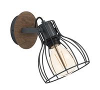 Eglo Wall Lamp Sambatello, 1-Light Vintage wall Light in Retro Style