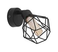 Eglo Wall Lamp Zapata 1, Single-Flame Vintage wall Light in Retro Style