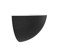 EGLO Wall light Tanura, indoor corner lamp for indirect lighting, minimalist living room and hallway lighting fixture made of black metal, spot with E27 socket
