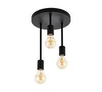 Wilmcote Metal 3 Light Ceiling Light EGLO Black One Size