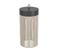 Eglo Wireless Table lamp Garvardo, LED Bedside lamp | rechargeable dimmable lighting, black aluminium, textile beige