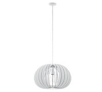EGLO Wooden Pendant Lamp Cossano, Single-Light Hanging Lamp