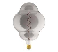 Eglo XXL E27 dimmable lamp, Spiral LED Retro Bulb Big Size, Extra-Large Vintage Decorative Light Made of Smoked Glass, 4 watts, 110 lumens, Warm White, 2000 K, 29 cm Length