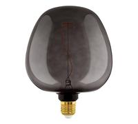 EGLO XXL E27 Dimmable Lamp, Spiral LED Retro Bulb Big Size, Extra-Large Vintage Decorative Light in Black, 4 Watt, 40 Lumens, Warm White, 2000 K, Length 25.5 cm