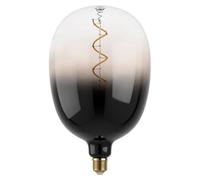 Eglo XXL E27 Dimmable Lamp Spiral LED Retro Bulb Big Size, Extra-Large Vintage Decorative Light in Grey and Black, 4 Watt, 85 Lumens, Warm White, 1800 K, Length 29.5 cm