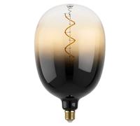 Eglo XXL E27 dimmable lamp, Spiral LED Retro Bulb Big Size, Extra-Large Vintage Decorative Light in Sand and Black, 4 watts, 100 lumens, Warm White, 1700 K, 29.5 cm Length