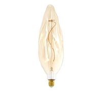 Eglo XXL E27 dimmable lamp, Spiral LED Retro Bulb Large Size, Extra-Large Vintage Decorative Light in Amber, 4 watts, 270 lumens, Warm White, 2100 K, 34.5 cm Length