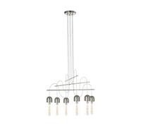 Eglo Zacharo Pendant Light, Steel, 24 W, Matte Nickel