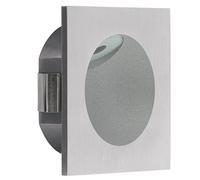 EGLO Zarate 1 LED Recessed Spotlight Cast Aluminium and Plastic LED Recessed Light in Silver/White/Flat LED L x W 8 cm