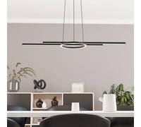 Eglo Connect.Z Smart Home LED Pendant Lighting Zillerio-Z, ZigBee Ceiling Light Fitting, app and Voice Control Alexa, tunable White (Warm - Cool White), dimmable Hanging lamp, Black