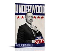 EGLOBICH Election Poster for Frank Underwood - House of Cards TV Show Poster Wall Art Decorative Aesthetic Canvas Posters 12x18inch(30x45cm) Frame-Election Poster for Frank Underwood - House O