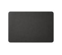 Eglooh - Herms - Desk Mat for Office Made of Anthracite Grey Leather - Desk Mat cm 50x35 - Large Mouse Pad with Rounded Corners and Handmade Stitchings - Made in Italy