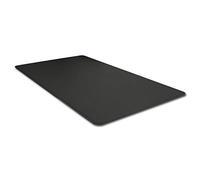 Eglooh - Herms - Desk Mat for Office Made of Black Leather - Desk Mat cm 80x50 - Large Mouse Pad with Rounded Corners and Handmade Stitchings - Made in Italy