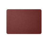 Eglooh - Herms - Desk Mat for Office Made of Burgundy Red Leather - Desk Mat cm 65x45 - Large Mouse Pad with Rounded Corners and Handmade Stitchings - Made in Italy