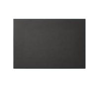 Eglooh - Mercurio Deluxe - Desk Pad for Office Made of Anthracite Grey Leather - Desk Mat cm 65x45 - Large Mouse Mat with Blue Contrasting Handmade Stitchings and Non-Slip Bottom - Made in Italy