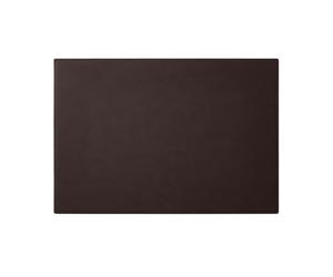 Eglooh - Mercurio - Desk Pad for Office Made of Dark Brown Leather - Desk Mat cm 65x45 - Large Mouse Mat with Handmade Stitchings and Non-Slip Bottom - Made in Italy