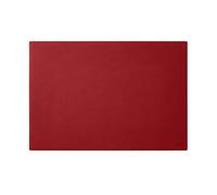 Eglooh - Mercurio - Desk Pad for Office Made of Vivid Red Leather - Desk Mat cm 80x50 - Large Mouse Mat with Handmade Stitchings and Non-Slip Bottom - Made in Italy