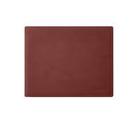 Eglooh - Mercurio - Mouse Pad Made of Burgundy Red Leather - cm 25x20 - Mouse Mat for Desk and Office with Handmade Stitchings and Non-Slip Bottom - Made in Italy