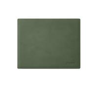 Eglooh - Mercurio - Mouse Pad Made of Green Leather - cm 25x20 - Mouse Mat for Desk and Office with Handmade Stitchings and Non-Slip Bottom - Made in Italy
