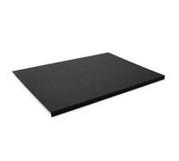 Eglooh - Talia - Office Desk Mat Made of Anthracite Grey Leather cm 90x60 - Modern Design, Resistant Core Made of Steel with L-Shaped Forward Profile, Non-Slip Bottom - Made in Italy