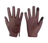 eGlove eQUEST GripPro Winter Edition - Thermal lined horse riding gloves - Touchscreen Friendly! (Brown, XX-Large)