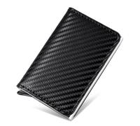 EGLOW Carbon Fiber Minimalist Wallet for Men, metal wallet for Men, Bifold & RFID Blocking, Minimalist Front Pocket, Business Card Holder and Credit, One Color, One Size, Minimalist