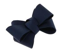 EGLUCK 1pcs Ribbon Bowknot Shoe Charms Buckle Party Prom Removable Shoe Clips, Dark Blue