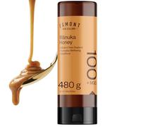 Egmont Honey Manuka Honey 100% Pure Manuka Honey (480g Squeeze, 100+ MGO) | MGO and UMF Certified | Made and Sealed in New Zealand