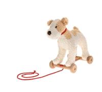 Egmont Toys Pull-Along Toys - 4 Plush Toy Models to Pull After You (Dog Eliot, Bear Raoul, Sheep Mary, Bear Walter), Wooden Wheels & Soft Plush, from 12 Months (Eliot